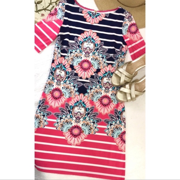 Eliza J Kaleidoscope Print Dress - Picture 2 of 15